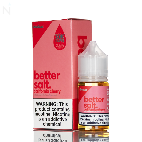 Vapetasia Bettersalt Salt Nic - California Cherry 30ml | Only $9.99 Vapetasia Bettersalt Salt Nic - California Cherry 30ml | Only $9.99
