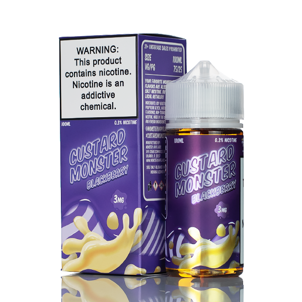 Custard Monster - Blackberry Custard - 100ml | E-Juices Custard Monster - Blackberry Custard - 100ml | E-Juices