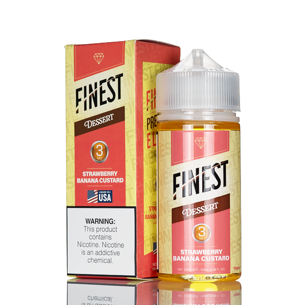 Finest E-Liquid - Strawberry Banana Custard - 100mL | Desert Edition Finest E-Liquid - Strawberry Banana Custard - 100mL | Desert Edition