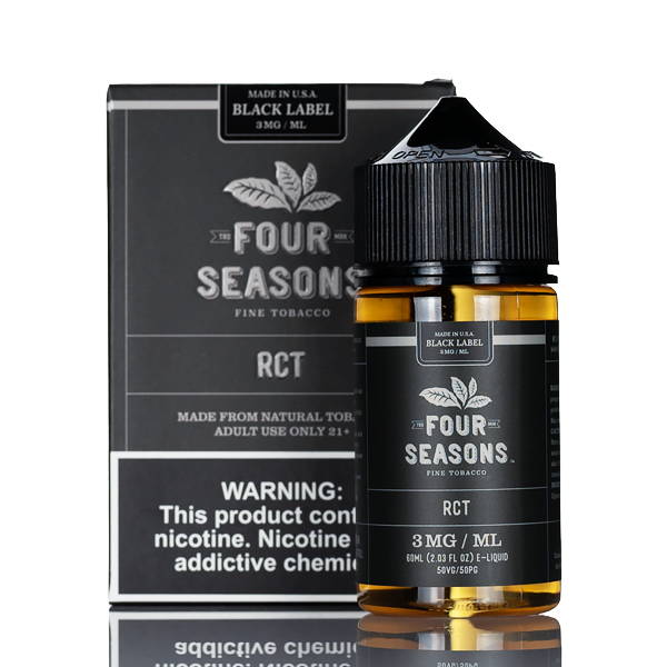 Four Seasons E-liquids - Black Label - RCT - 60ml | Tobacco E-Liquid Four Seasons E-liquids - Black Label - RCT - 60ml | Tobacco E-Liquid