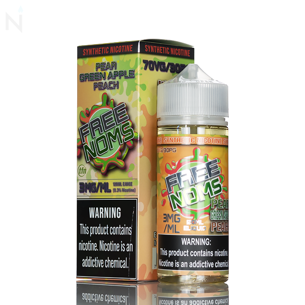 free noms vape juice Freenoms - Pear Green Apple Peach - 120mL Manufacturer_Aspire Flavor:Strawberry Lemonade disposable vapes allowed in