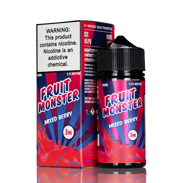 Fruit Monster - Mixed Berry - 100ml | USA Made Liquid Fruit Monster - Mixed Berry - 100ml | USA Made Liquid