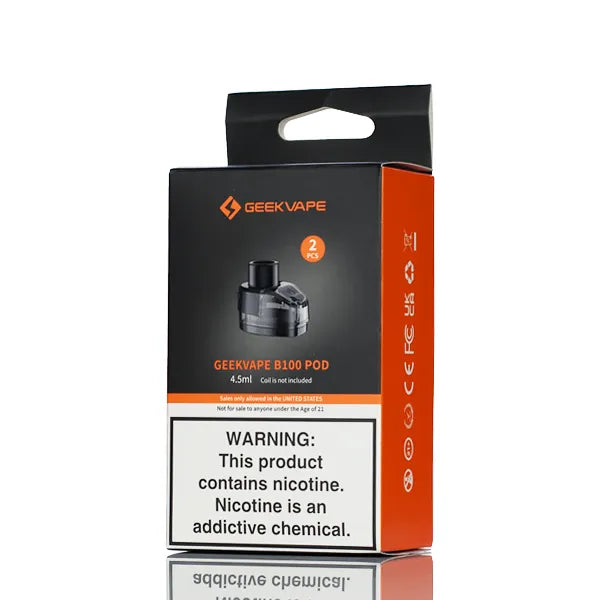 GeekVape Aegis Boost Pro 2 B100 Replacement Pod - 2 Pack | Vape Accessory GeekVape Aegis Boost Pro 2 B100 Replacement Pod - 2 Pack | Vape Accessory