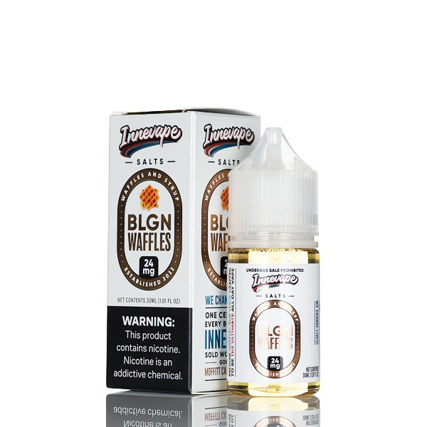 Innevape Salts E-Liquids - BLGN Waffles - 30ml | Creamy Desert Salt Nic Innevape Salts E-Liquids - BLGN Waffles - 30ml | Creamy Desert Salt Nic