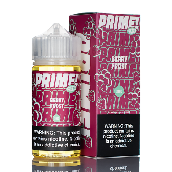 Berry Frost from Prime E-Liquids is a icy blend of sweet berries with a cool menthol exhale.