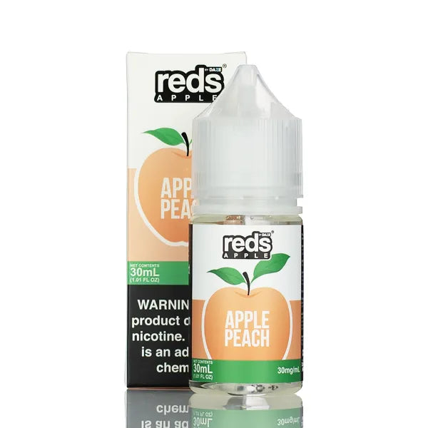 7 Daze TFN Salt Reds Apple eJuice Peach - 30ml | Salt Nic 7 Daze TFN Salt Reds Apple eJuice Peach - 30ml | Salt Nic