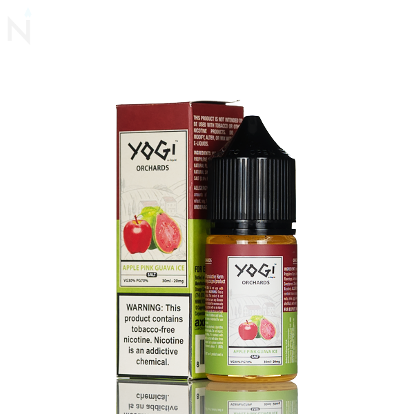 Yogi Orchards Salt Apple Pink Guava Ice - 30mL | Only $9.99 Yogi Orchards Salt Apple Pink Guava Ice - 30mL | Only $9.99