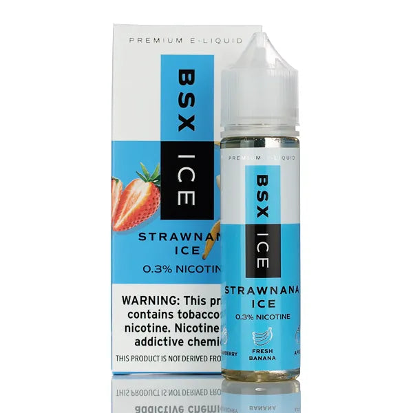BSX Vapor E-liquid - Strawnana Ice - 60ml | Chilled Vape Juice