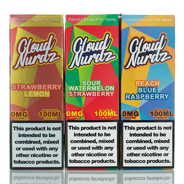 Cloud Nurdz E-Liquid - No Nicotine Vape Juice - 100ml | 0mg E-Liquids Cloud Nurdz E-Liquid - No Nicotine Vape Juice - 100ml | 0mg E-Liquids