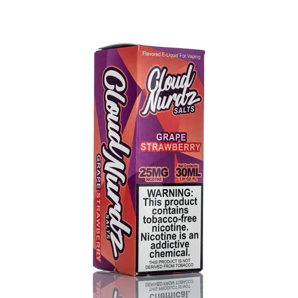 Cloud Nurdz Salts E-Liquid - Grape Strawberry - 30ml