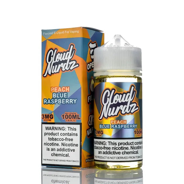 Cloud Nurdz E-Liquid - Peach Blue Raspberry - 100ml | E-Juice Cloud Nurdz E-Liquid - Peach Blue Raspberry - 100ml | E-Juice