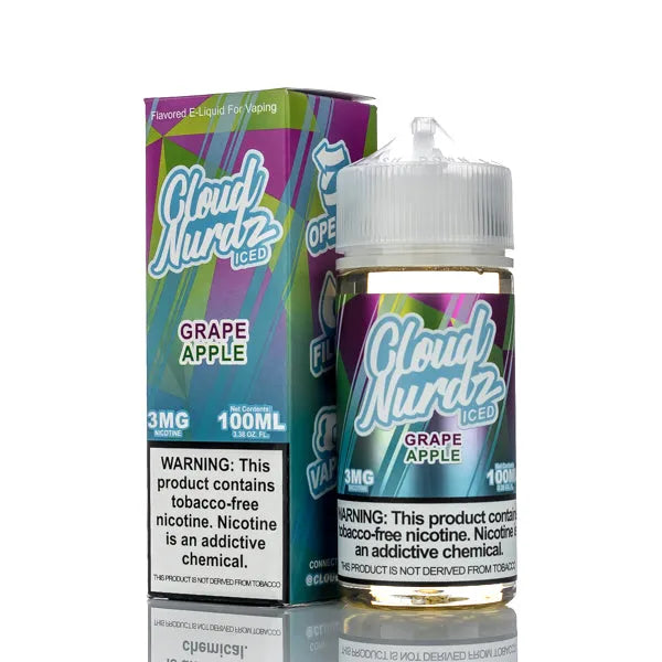 Cloud Nurdz E-Liquid - Grape Apple Iced - 100ml | E-Juice Cloud Nurdz E-Liquid - Grape Apple Iced - 100ml | E-Juice