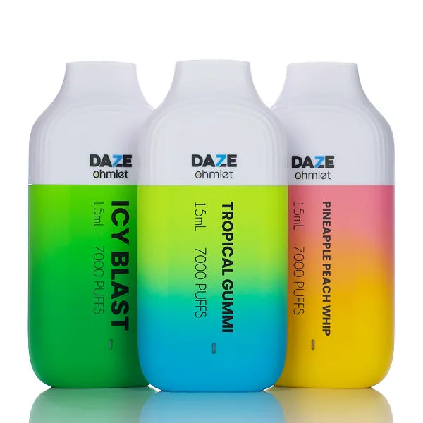 7 Daze Ohmlet Disposable Vape - 15ML | 7000 Puff 5% Nic Rechargeable 7 Daze Ohmlet Disposable Vape - 15ML | 7000 Puff 5% Nic Rechargeable