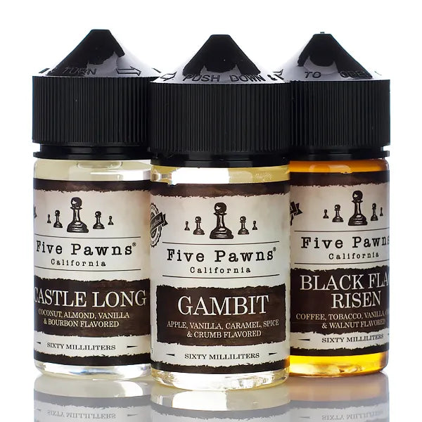 Five Pawns E-Liquid - No Nicotine Vape Juice - 60ml | 0mg E-Liquids Five Pawns E-Liquid - No Nicotine Vape Juice - 60ml | 0mg E-Liquids
