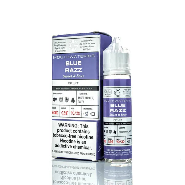 BSX Vapor E-Liquid - Blue Razz - 60ml | Vape Juice BSX Vapor E-Liquid - Blue Razz - 60ml | Vape Juice