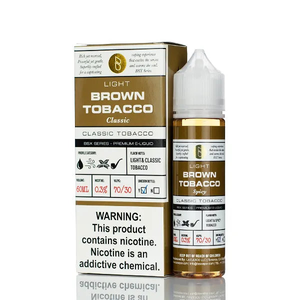 BSX Vapor E-Liquid - Brown Tobacco - 60ml | E-Juice BSX Vapor E-Liquid - Brown Tobacco - 60ml | E-Juice