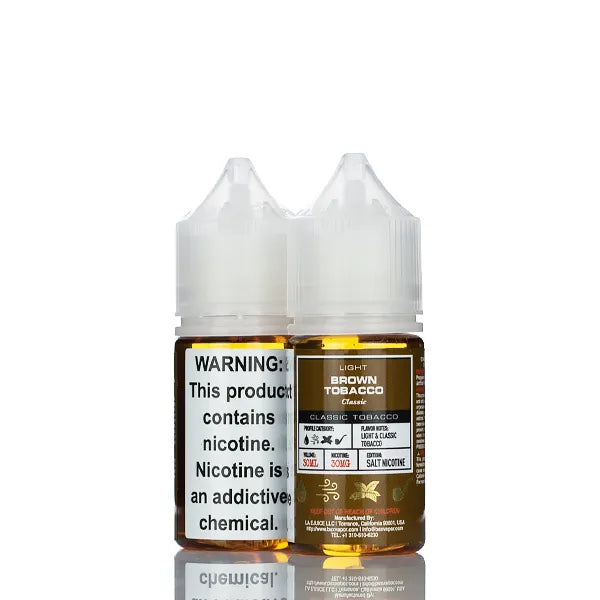 BSX Vapor Salt Nic - Brown Tobacco - 30ml | E-Juice BSX Vapor Salt Nic - Brown Tobacco - 30ml | E-Juice
