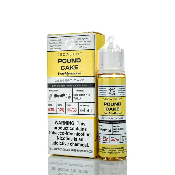 BSX Vapor E-Liquid - Pound Cake - 60ml | Vape E-Juice