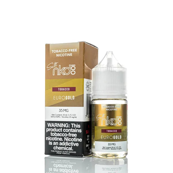 NKD 100 TFN Salt E-Liquid - Euro Gold - 30ml | Tobacco Flavor NKD 100 TFN Salt E-Liquid - Euro Gold - 30ml | Tobacco Flavor