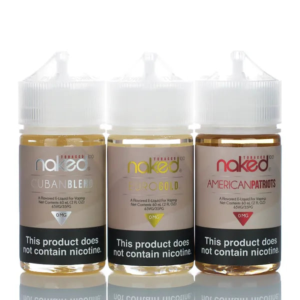 Naked 100 Tobacco - No Nicotine Vape Juice - 60ml | 0mg Naked 100 Tobacco - No Nicotine Vape Juice - 60ml | 0mg