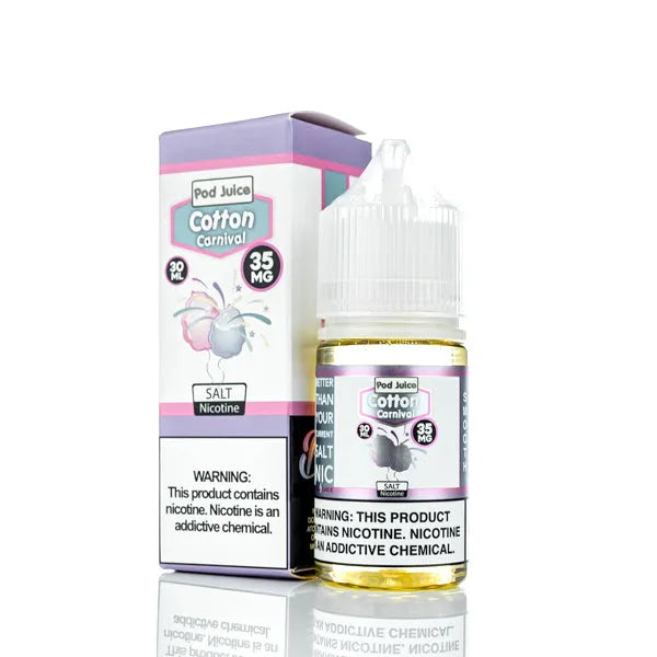 Pod Juice Juicy Salt - Cotton Clouds - 30ml | Salt Nic Vape Juice Pod Juice Juicy Salt - Cotton Clouds - 30ml | Salt Nic Vape Juice