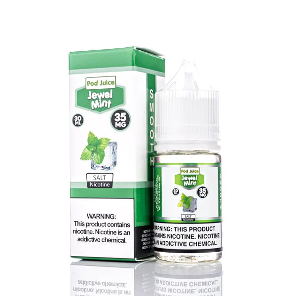 Pod Juice Smooth Salt - Mint - 30ml | Salt Nic Vape Juice Pod Juice Smooth Salt - Mint - 30ml | Salt Nic Vape Juice