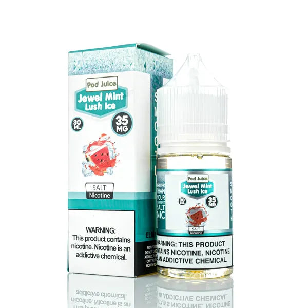 Pod Juice Salt - Jewel Mint Lush Ice - 30ml | Nicotine Salt E-Liquid Pod Juice Salt - Jewel Mint Lush Ice - 30ml | Nicotine Salt E-Liquid