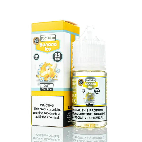 Pod Juice Salt - Banana Ice - 30ml | Nic Salt E-Liquid, Vape E-Juice Pod Juice Salt - Banana Ice - 30ml | Nic Salt E-Liquid, Vape E-Juice