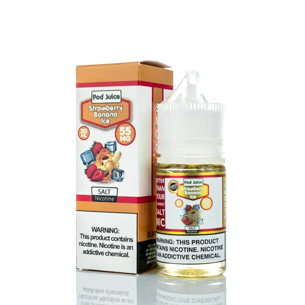 Pod Juice Smooth Salt - Strawberry Banana Ice - 30ml | Salt Nicotine Pod Juice Smooth Salt - Strawberry Banana Ice - 30ml | Salt Nicotine