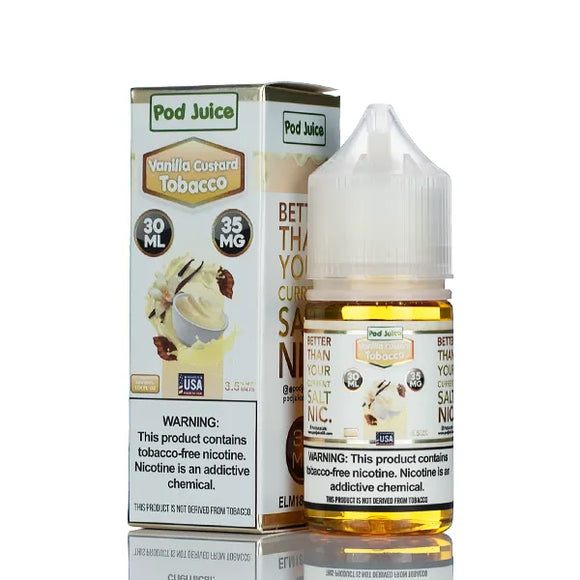 Pod Juice Salt - Vanilla Custard Tobacco - 30ml