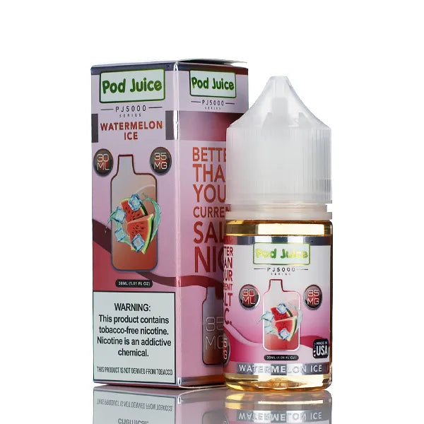 Pod Juice Salt PJ5000 Watermelon Ice 30ml| Disposable Nic Salt eLiquid Pod Juice Salt PJ5000 Watermelon Ice 30ml| Disposable Nic Salt eLiquid