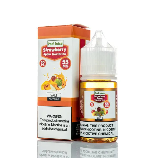 Pod Juice Smooth Salt - Strawberry Apple Nectarine - 30ml | Salt Nic