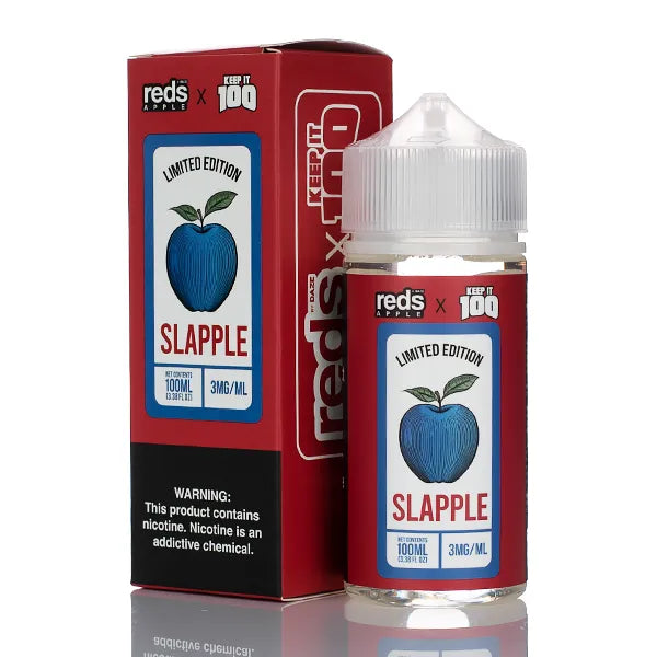 7 Daze Reds Apple x Keep It 100 - Slapple - 100ml | Vape Juice