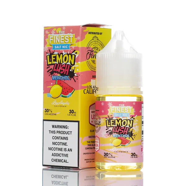The Finest E-Liquid Salt Nic Lemon Lush Menthol 30ml
