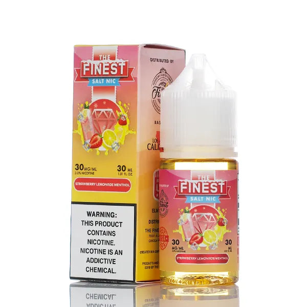 The Finest E-Liquid Salt Nic Strawberry Lemonade Menthol 30ml | Pod Juice The Finest E-Liquid Salt Nic Strawberry Lemonade Menthol 30ml | Pod Juice