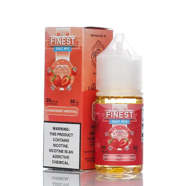 The Finest E-Liquid Salt Nic Strawberry Menthol 30ml | Pod Juice The Finest E-Liquid Salt Nic Strawberry Menthol 30ml | Pod Juice