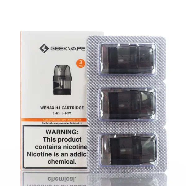 GeekVape Wenax H1 Replacement Pods | Vape Accessory, Mesh Coils GeekVape Wenax H1 Replacement Pods | Vape Accessory, Mesh Coils