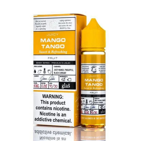 Glas Basix E Liquid Juicy Mango Tango 60ml Vape Juice VaporDNA