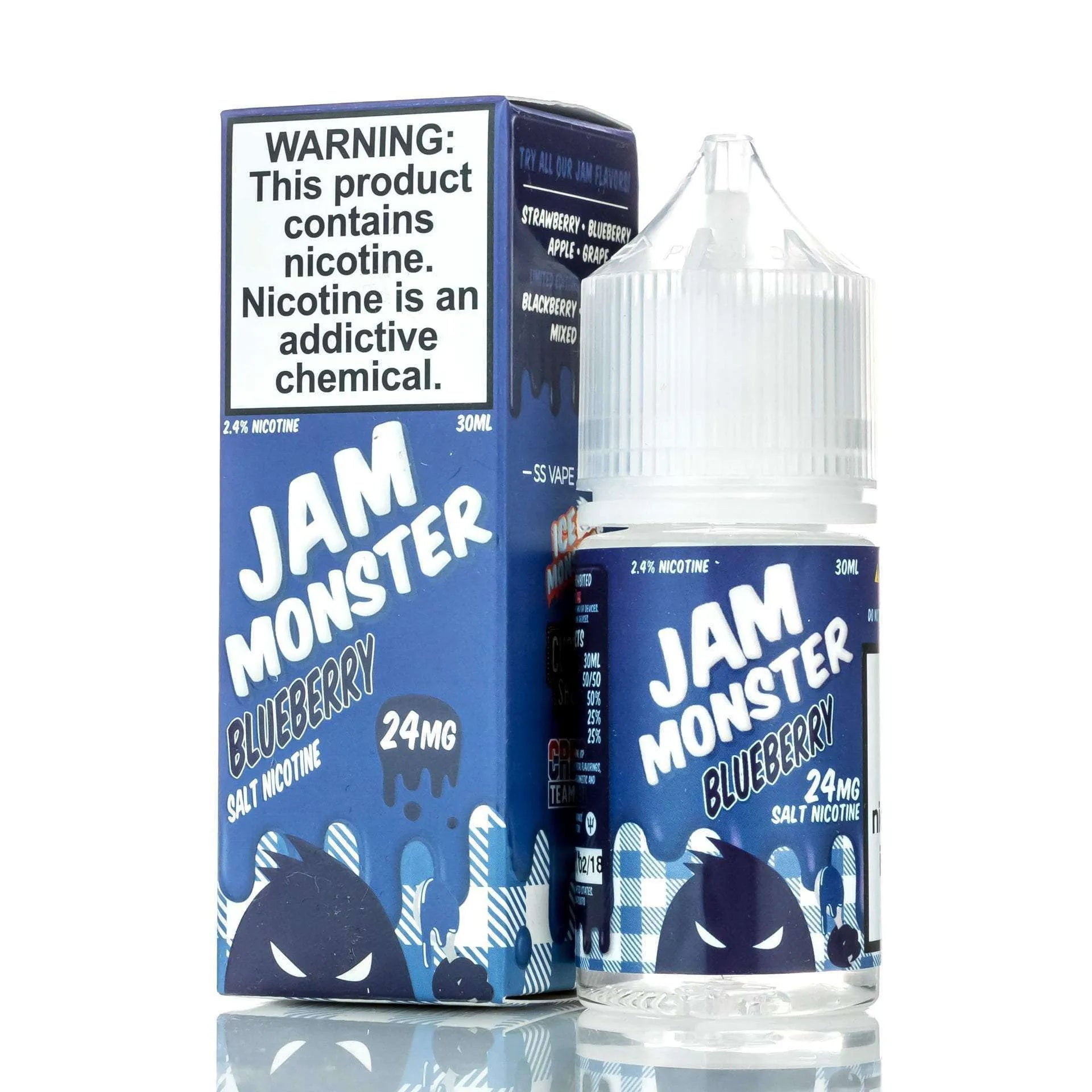 Jam Monster Salts - Blueberry - 30ml | E-Liquids Jam Monster Salts - Blueberry - 30ml | E-Liquids