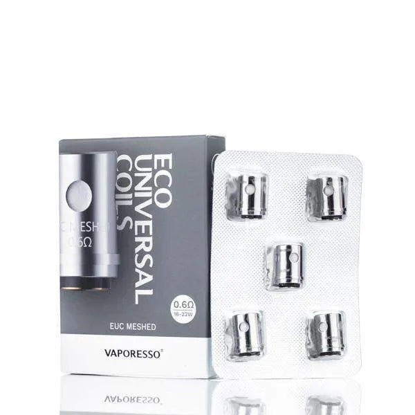 Vaporesso Replacement Coil Pack of 5 - 0.6 ohm Mesh Vaporesso EUC CCell Replacement Coil
