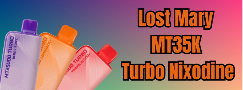 tigers blood lost mary turbo MT35K Nixodine Review: A Disposable That Challenges th FLAVORS:BANANA SMOOTHY STRAWBERRY Air Bar Diamond Cookies 30K Disposable 18mL