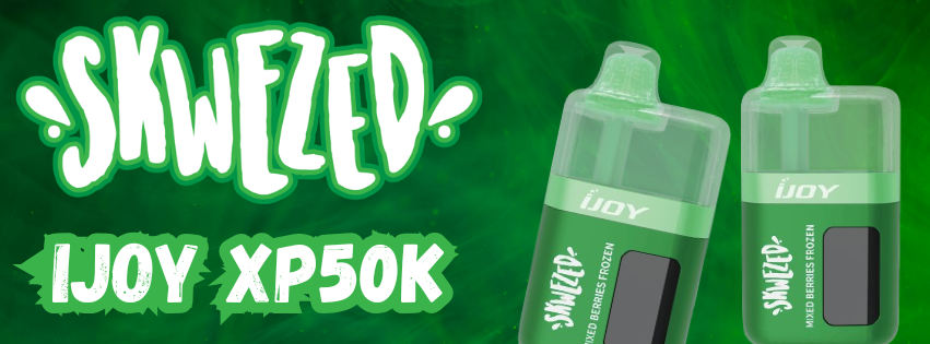 Skwezed x iJoy XP 50K Disposable Vape Review: Long-Lasting Performance With Premium Fruit Flavors
