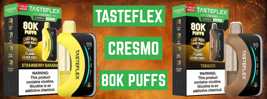 TasteFlex Cresmo 80K: A High-Capacity Vape Built Around Smarter Technology