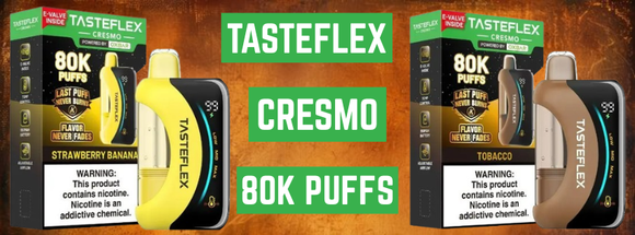 TasteFlex Cresmo 80K: A High-Capacity Vape Built Around Smarter Technology