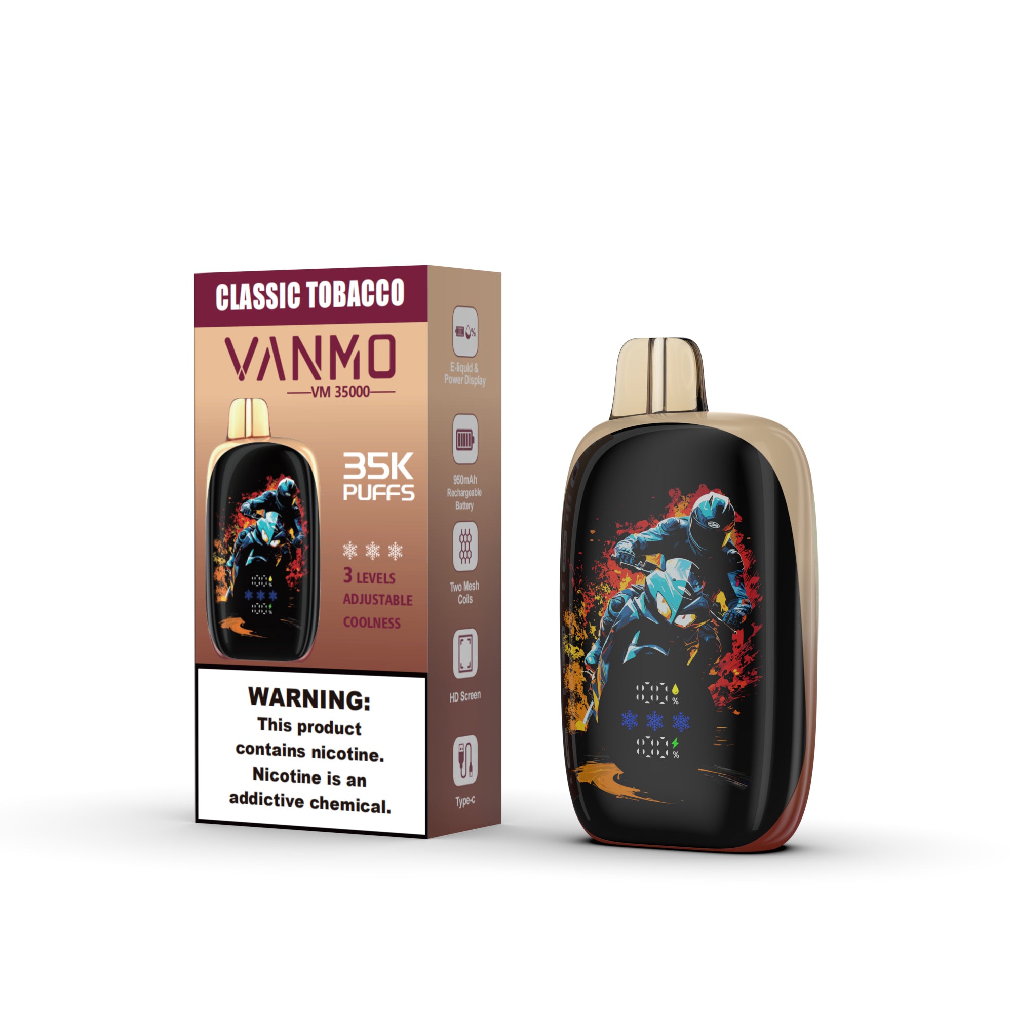 Vanmo VM35K 35000 Puffs Disposable Vape - 20mL | 5% Salt Vanmo VM35K 35000 Puffs Disposable Vape - 20mL | 5% Salt