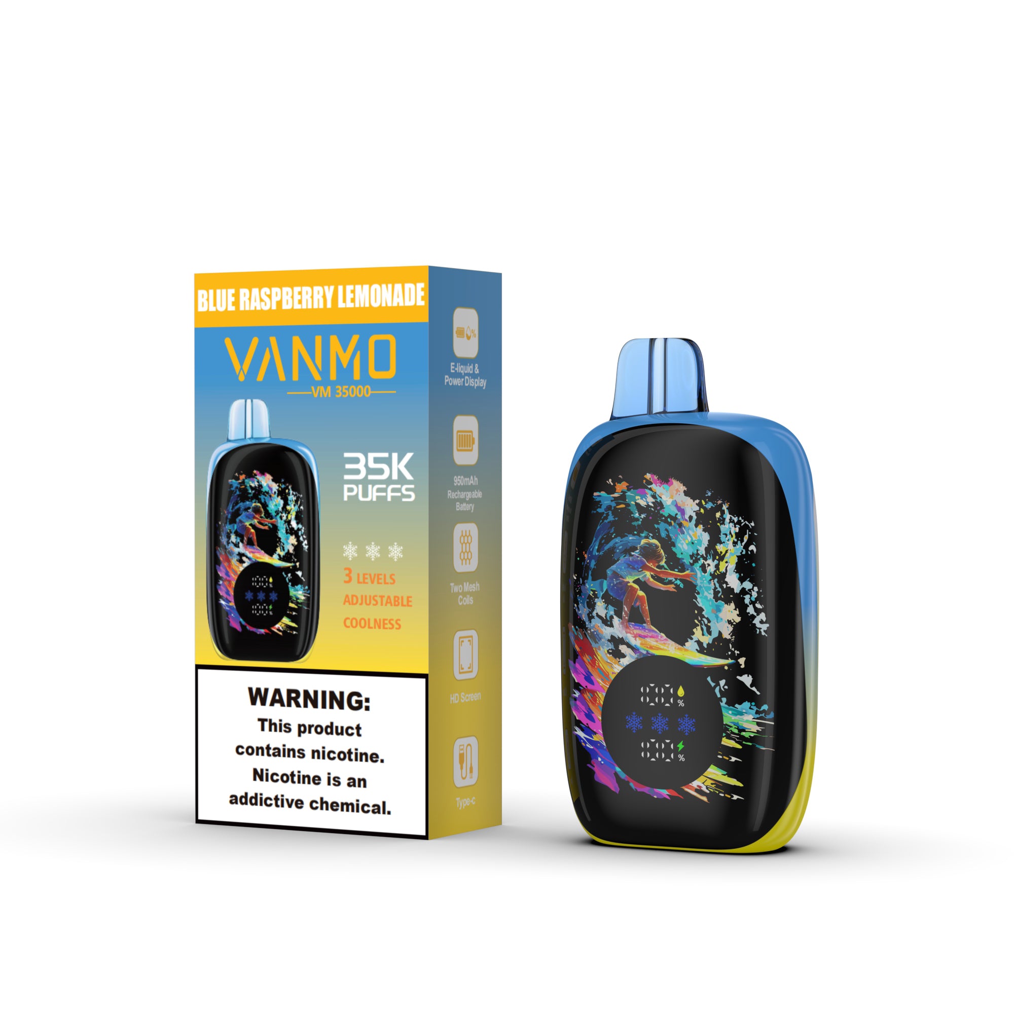 Vanmo VM35K 35000 Puffs Disposable Vape - 20mL | 5% Salt Vanmo VM35K 35000 Puffs Disposable Vape - 20mL | 5% Salt