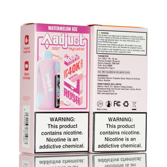 Adjust MyRusher 40K 40000 Puffs Disposable Vape - 20mL