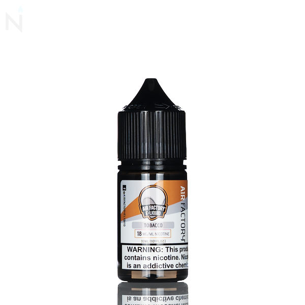 18mg nicotine vape juice Air Factory Salt - Tobacco - 30ml Flavors:Yellow Lemon cbg Foger Pods: The Smart