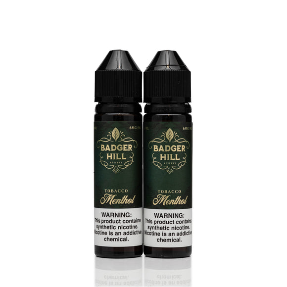 Badger Hill E-Liquid - Menthol - 120mL