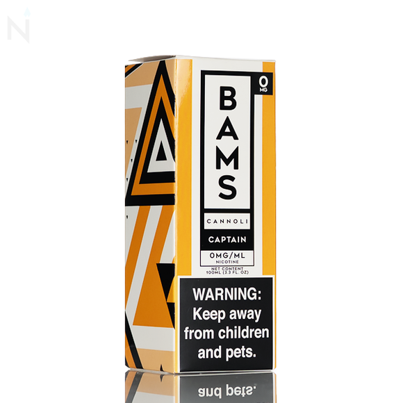 BAMS Cannoli - No Nicotine Vape Juice - 100mL